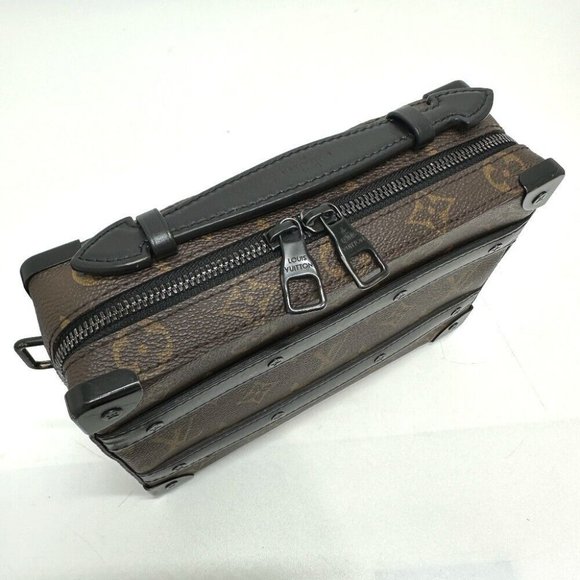 Authentic LOUIS VUITTON M45935 MonogramMacassar Handle soft Trunk Bag Shoulder B - Picture 5 of 12